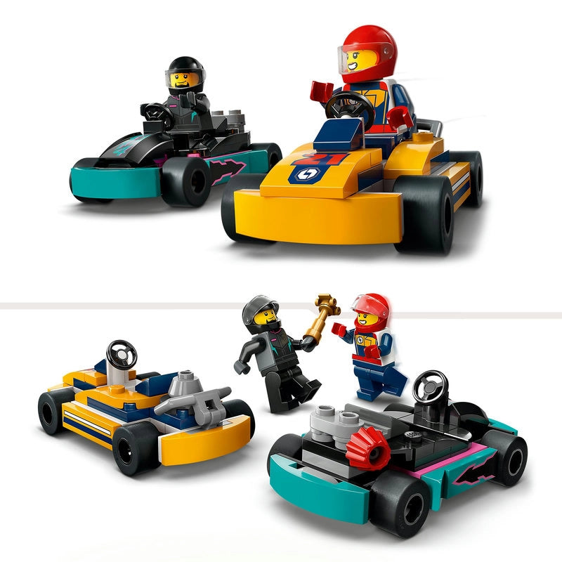 LEGO City Go-Karts & Race Drivers – 99 Pieces | Set 60400