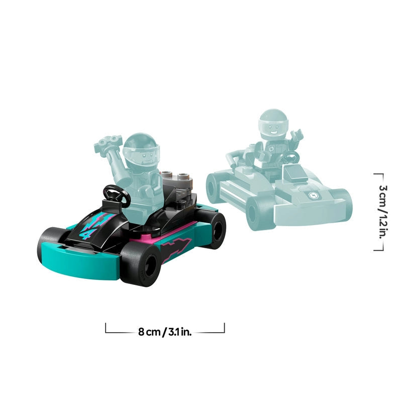 LEGO City Go-Karts & Race Drivers – 99 Pieces | Set 60400