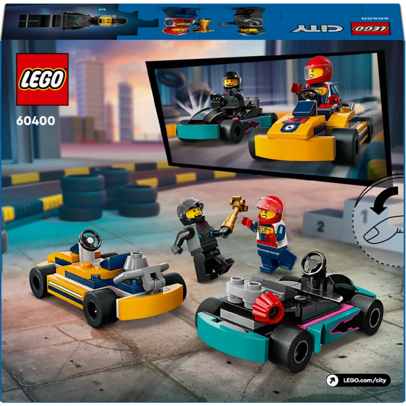 LEGO City Go-Karts & Race Drivers – 99 Pieces | Set 60400