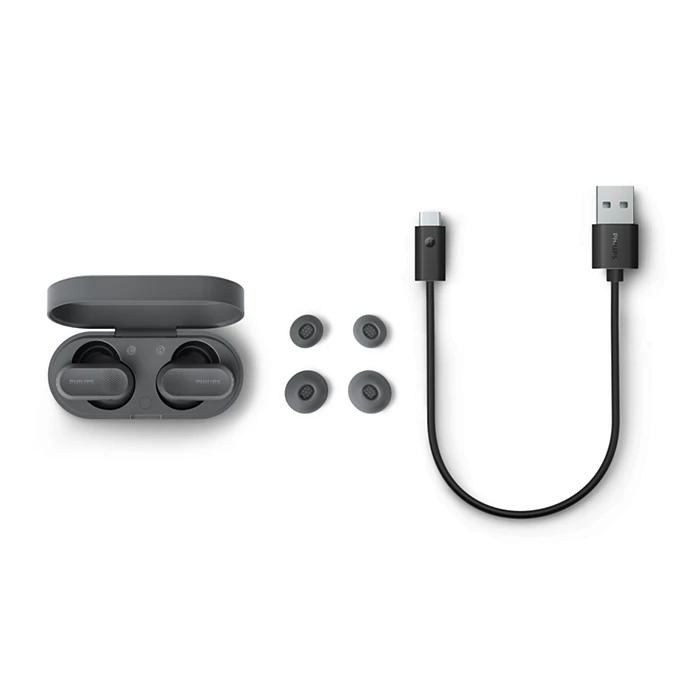 Philips 3000 Series TAT3509GY/97 True Wireless Headphones – Gray Philips 3000 Series TAT3509GY/97 True Wireless Headphones – Gray