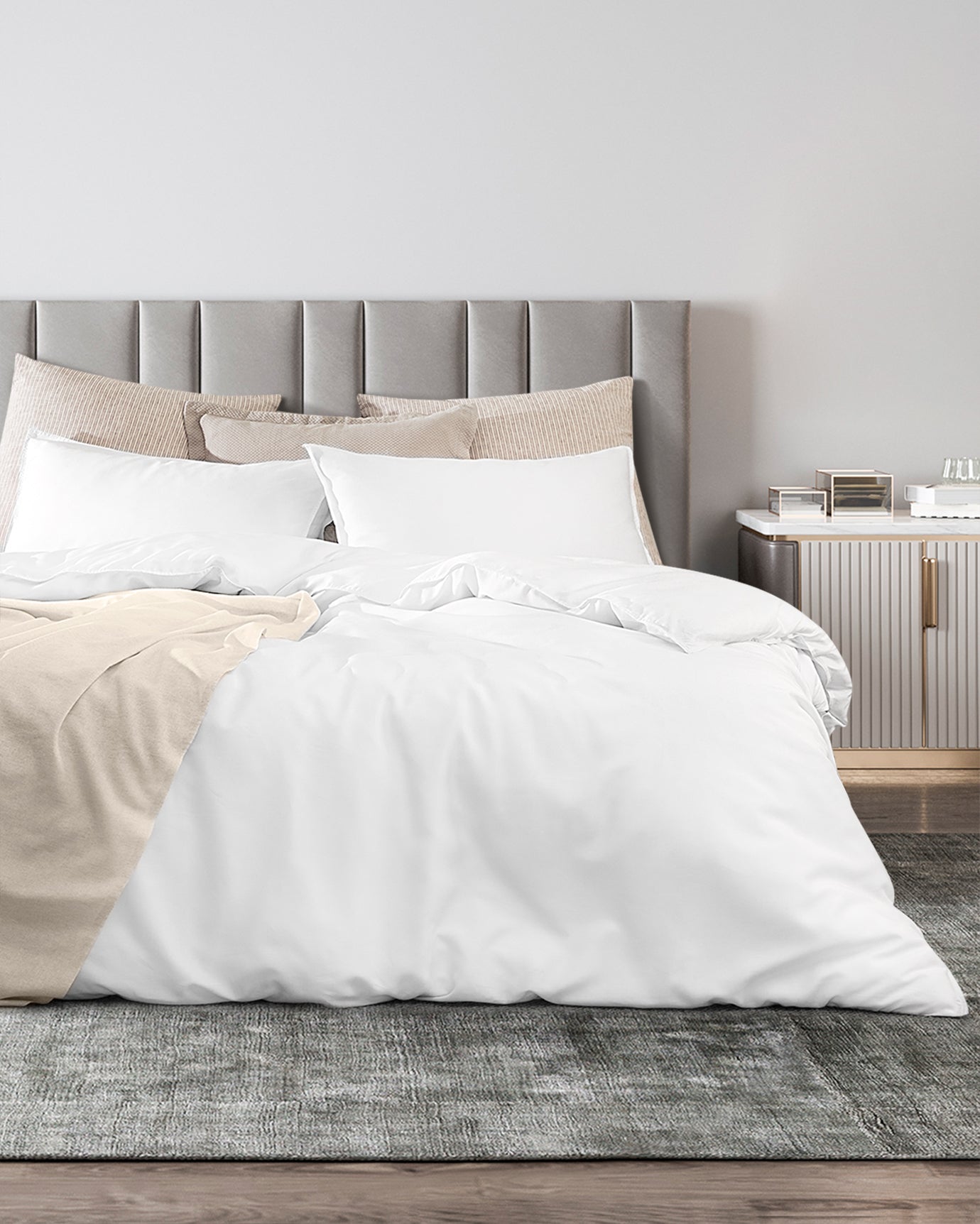 Loire Super King Size Duvet Cover Set-tencel - Madame Coco JO
