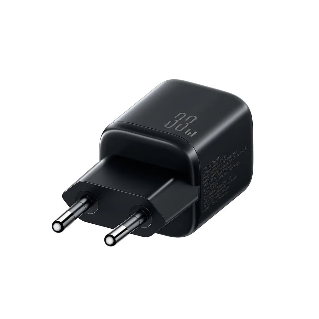 شاحن Joyroom JR‑TG7 33W + كابل A9 USB‑C 60W 1 م – أسود