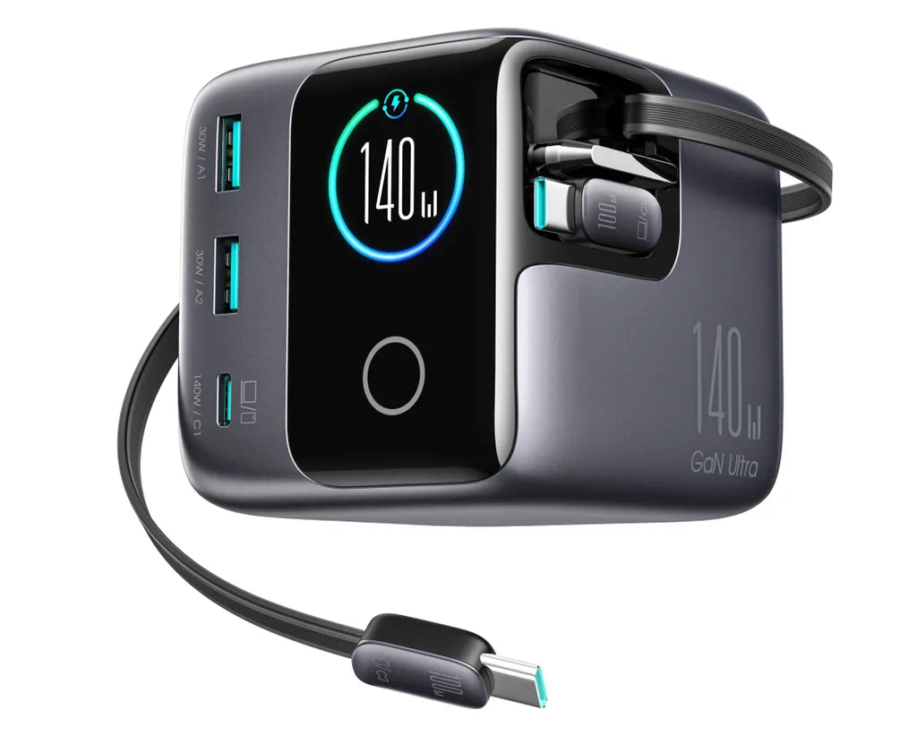 JOYROOM PODIX JR-TRD01 140W 5-in-1 GaN Charging Station - Grey