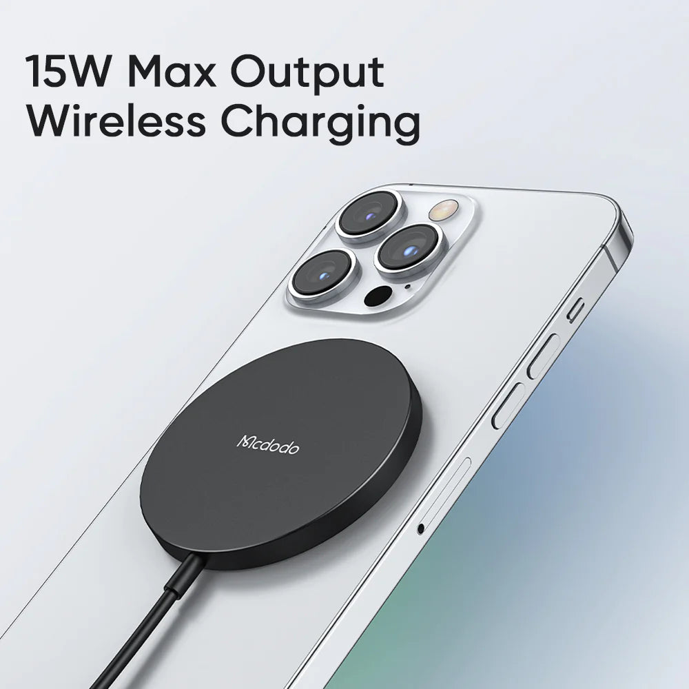 Mcdodo 15W Moon Series Magnetic Fast Wireless Charger - Black Mcdodo 15W Moon Series Magnetic Fast Wireless Charger - Black