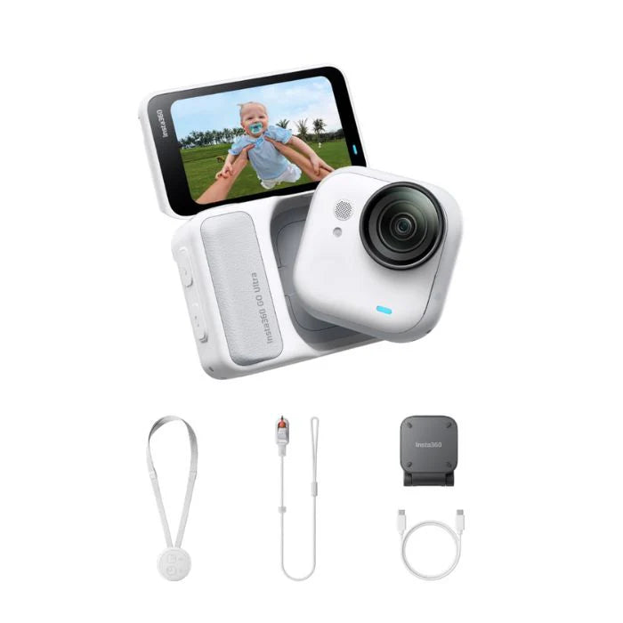 كاميرا Insta360 GO Ultra صغيرة الحجم وخفيفة الوزن (53 غرامًا)