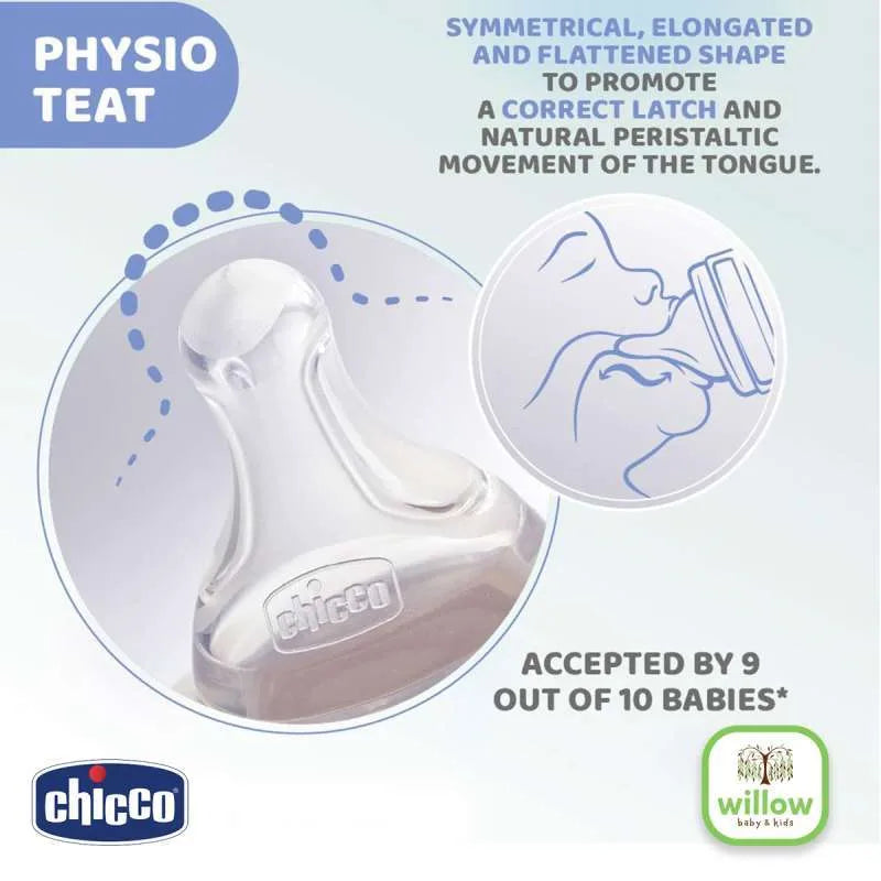 Chicco BOTTLE WB PP BOY 250ml MED SIL Anti-Colic - Green Chicco BOTTLE WB PP BOY 250ml MED SIL Anti-Colic - Green