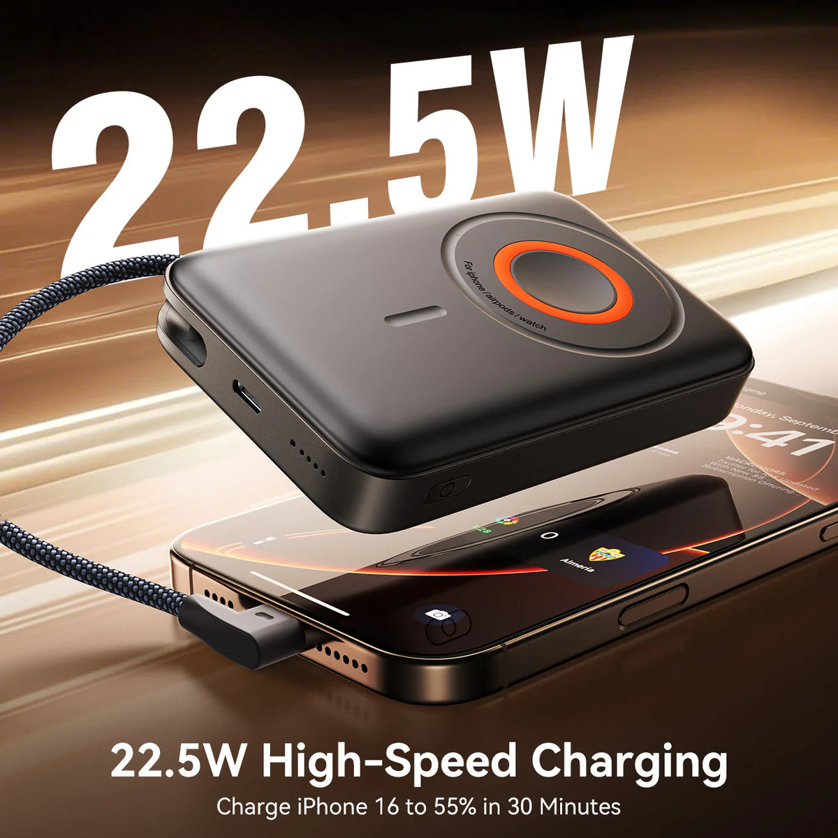 JOYROOM JR-PBM02 10000mAh Magnetic Power Bank 22.5W Fast JOYROOM JR-PBM02 10000mAh Magnetic Power Bank 22.5W Fast