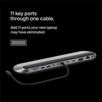 قاعدة توصيل بيلكين العالمية الاحترافية 11 في 1 بمنفذ USB-C INC014btSGY