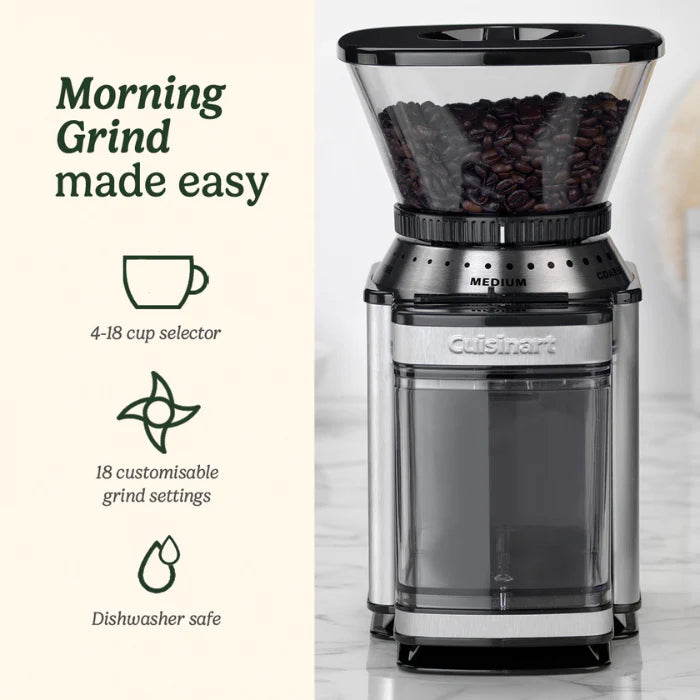 Cuisinart Professional Burr Mill DBM8V2E - 18 Settings Coffee Grinder