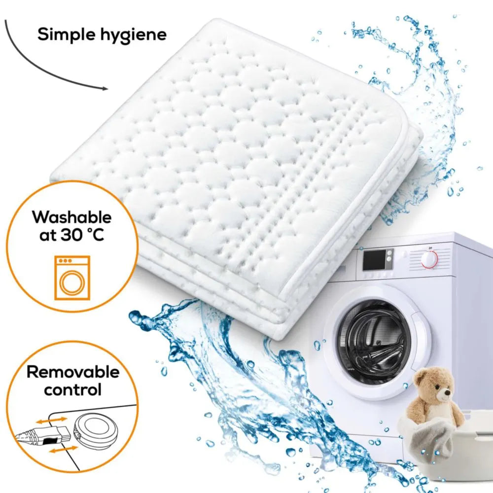 Beurer TS 19 Electric Heating Blanket with Ultra Comfort Design - White