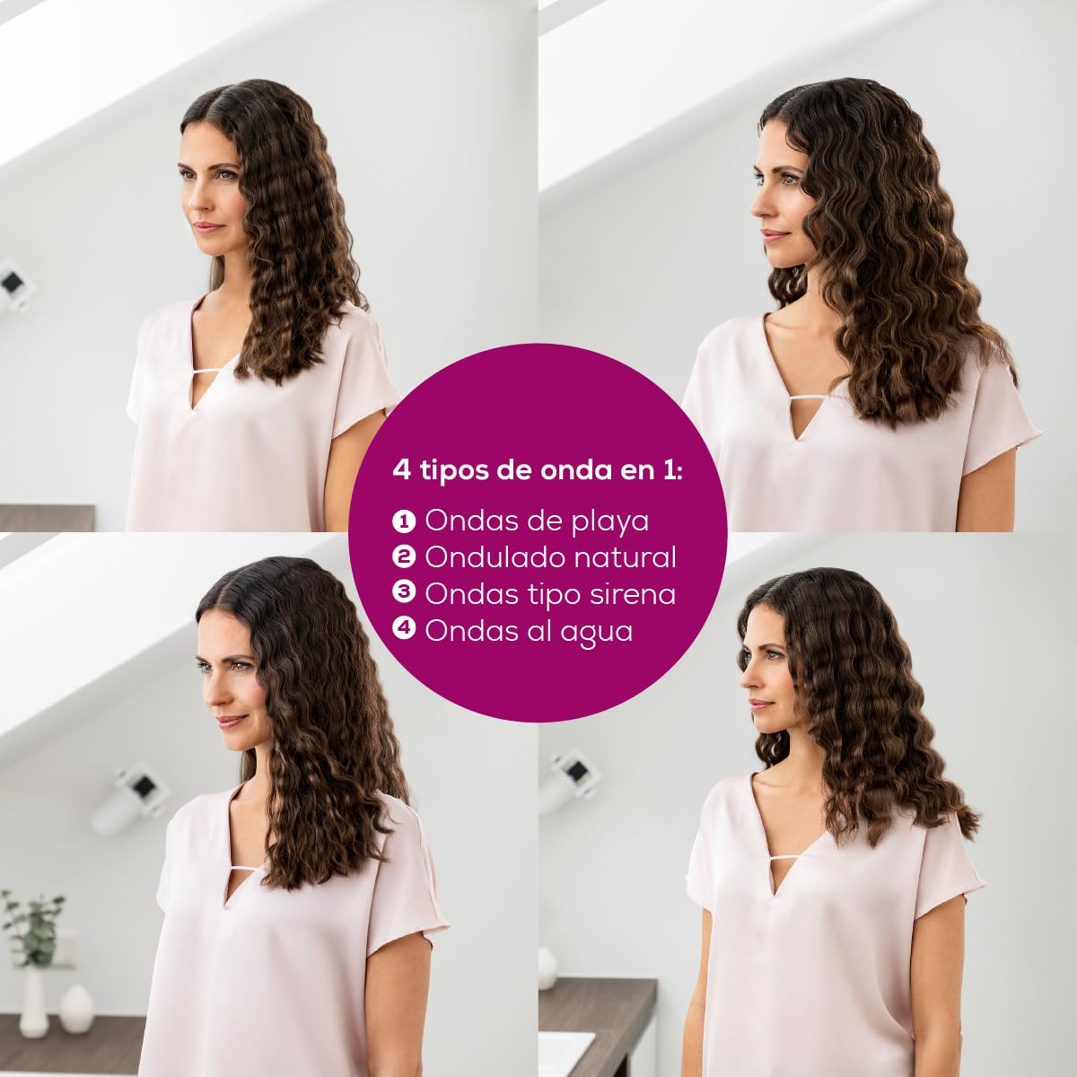 أداة تجعيد الشعر 4 في 1 من بيورير مع طلاء سيراميك