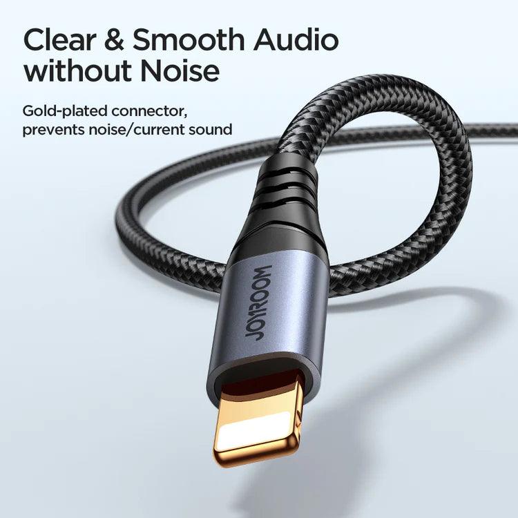 Joyroom AUX Audio Cable Lightning to 3.5mm 1.2m - Black Joyroom AUX Audio Cable Lightning to 3.5mm 1.2m - Black
