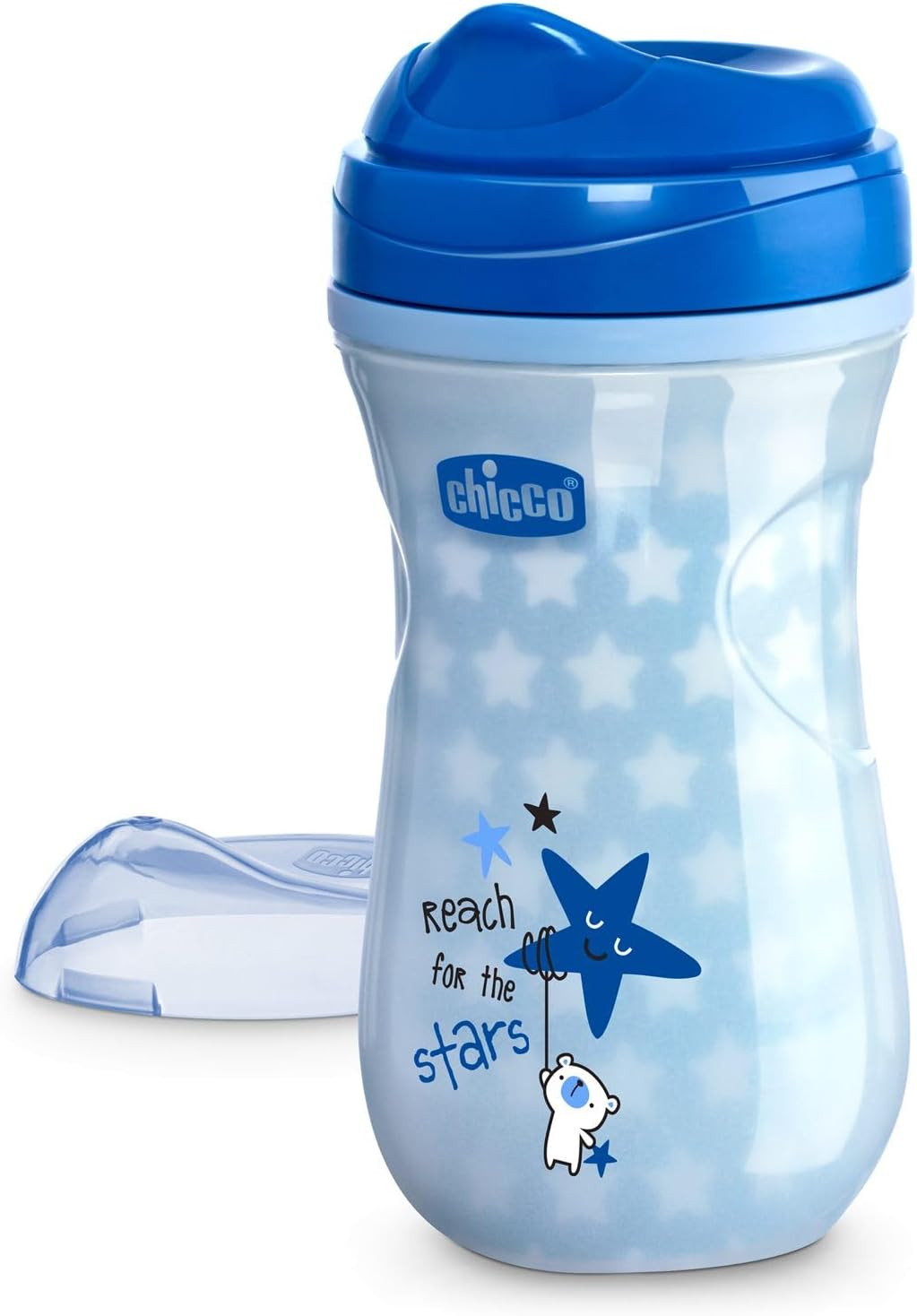Chicco Glowing Cup 14M+ Leak-Proof & Keeps Drinks Warm - Light Blue Chicco Glowing Cup 14M+ Leak-Proof & Keeps Drinks Warm - Light Blue