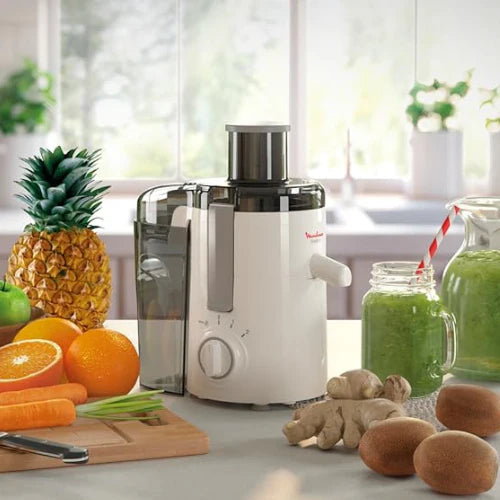 MOULINEX Juicer | Fruitelia Juice Extractor | 350W | White | JU370127 MOULINEX Juicer | Fruitelia Juice Extractor | 350W | White | JU370127