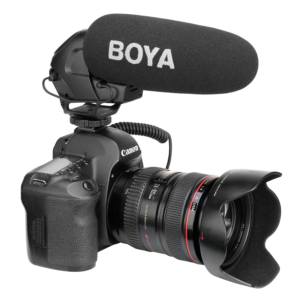 BOYA On-Camera Shotgun Microphone - Black