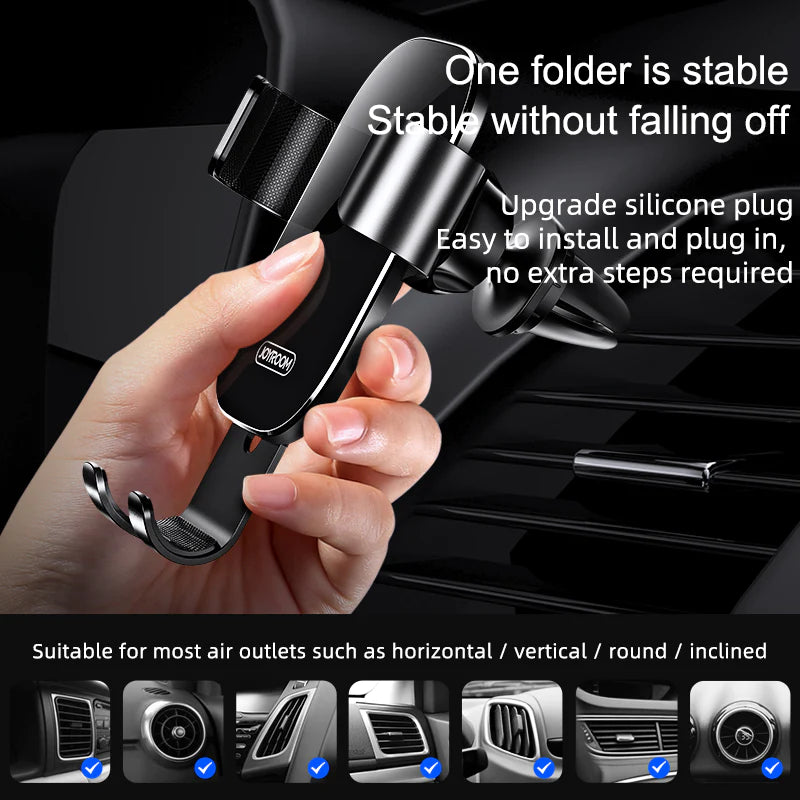 Joyroom Guangying Series Phone Holder Car Mount Automobile - Black