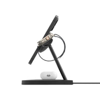 قاعدة شحن Belkin BoostCharge 3 في 1 مع شاحن Qi2 MagSafe WIZ032kqBK