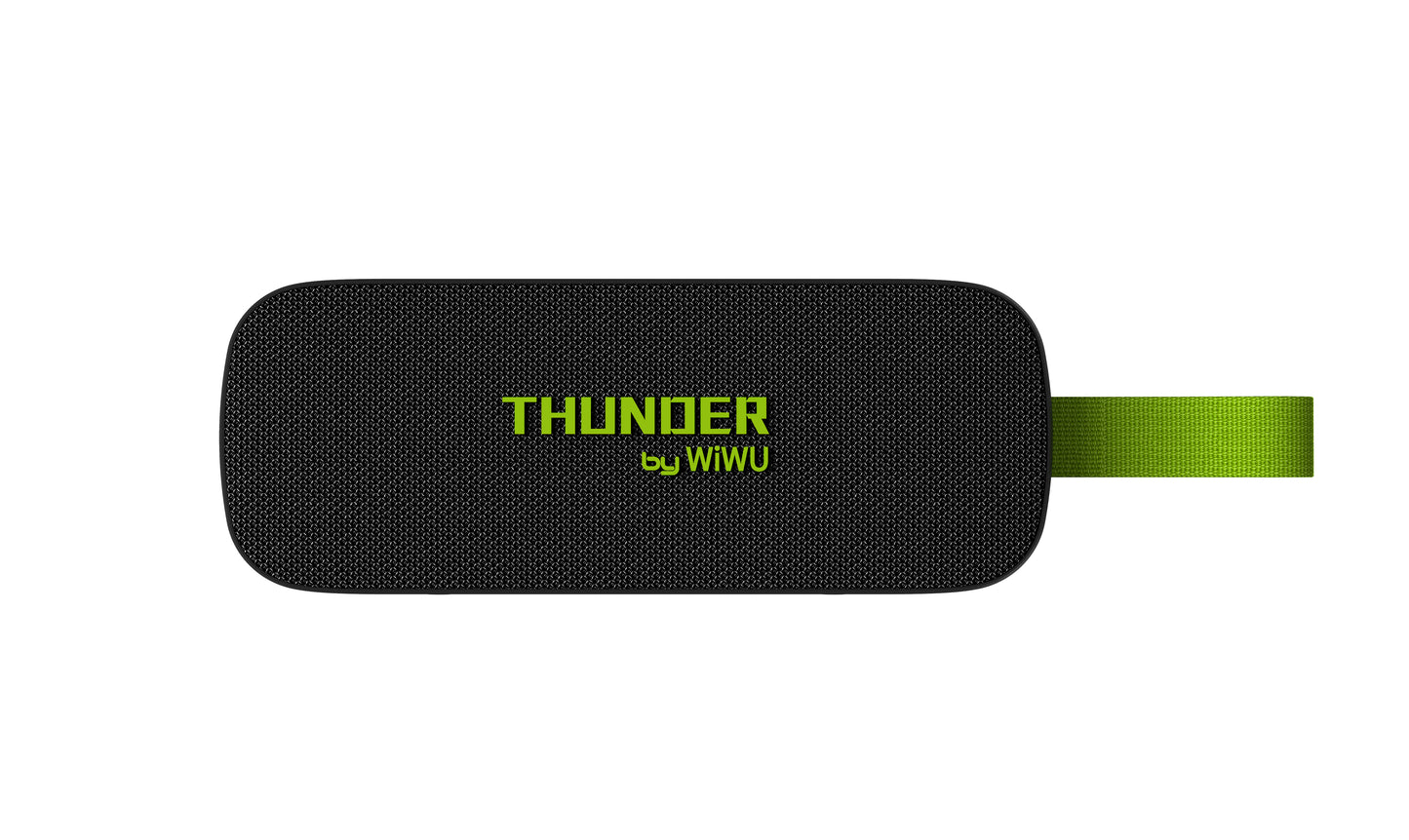 WIWU Thunder Wireless Speaker H2 Wireless Power & Durability - Black