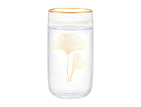 Musette - Lovely Ginkgo Leaves 4-piece Beverage Glass Set - 365ml - Madame Coco JO