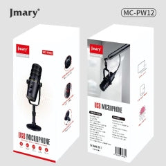 Jmary MC-PW12 Mic – XLR & USB, Cardioid, Plug & Play