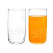 Musette-white Leaves4-piece Beverage Glass Set - Madame Coco JO
