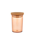 Madame Coco Renard Single Cruet – Amber & Smoke, Wooden Lid & Rustic Spice Storage Elegance