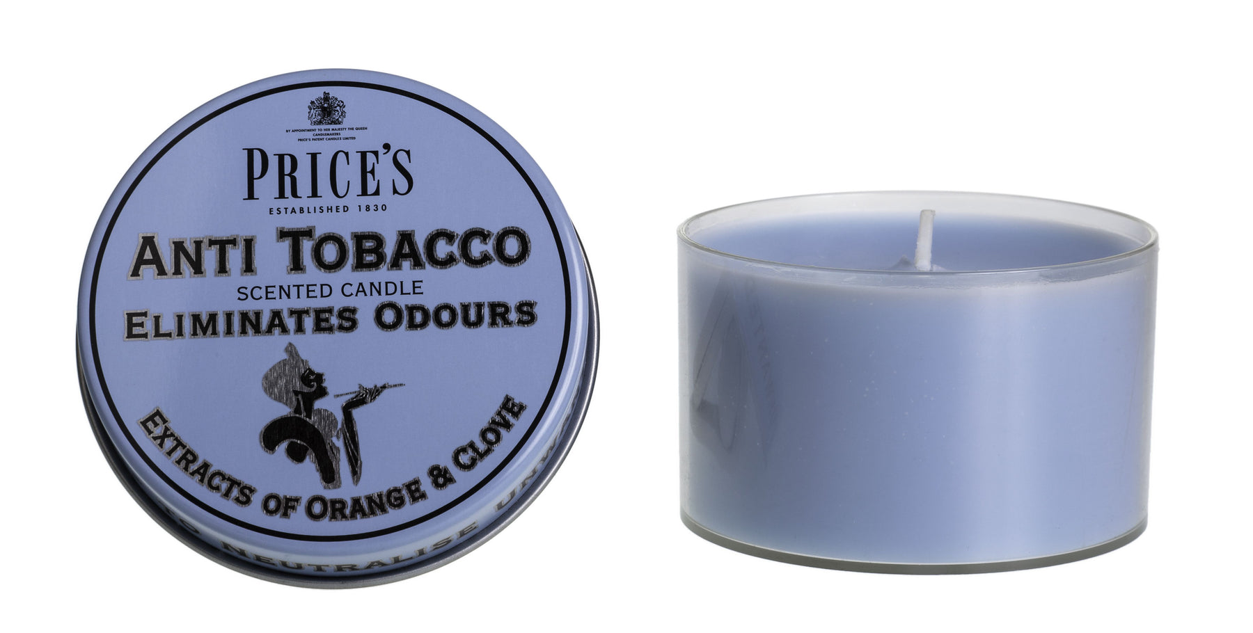 Price’s Tin Scented Candle – Odour Eliminating