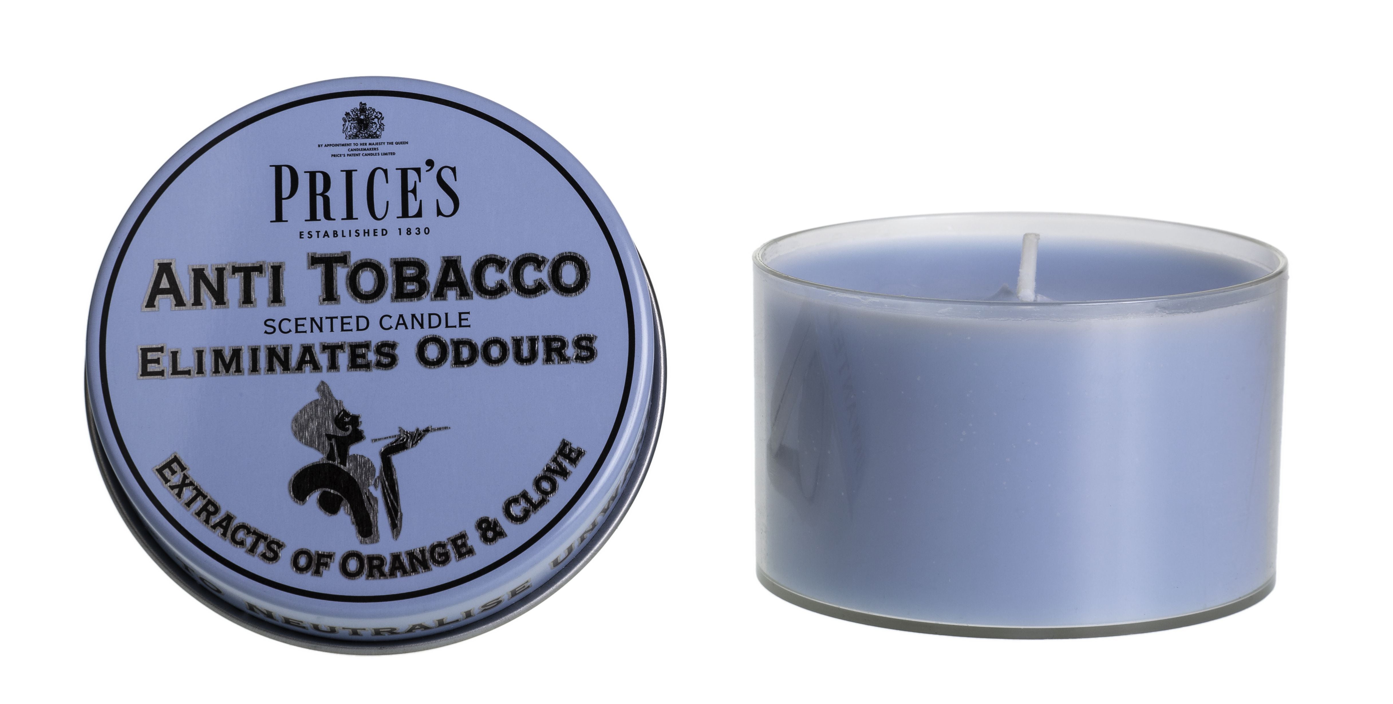 Price’s Tin Scented Candle – Odour Eliminating