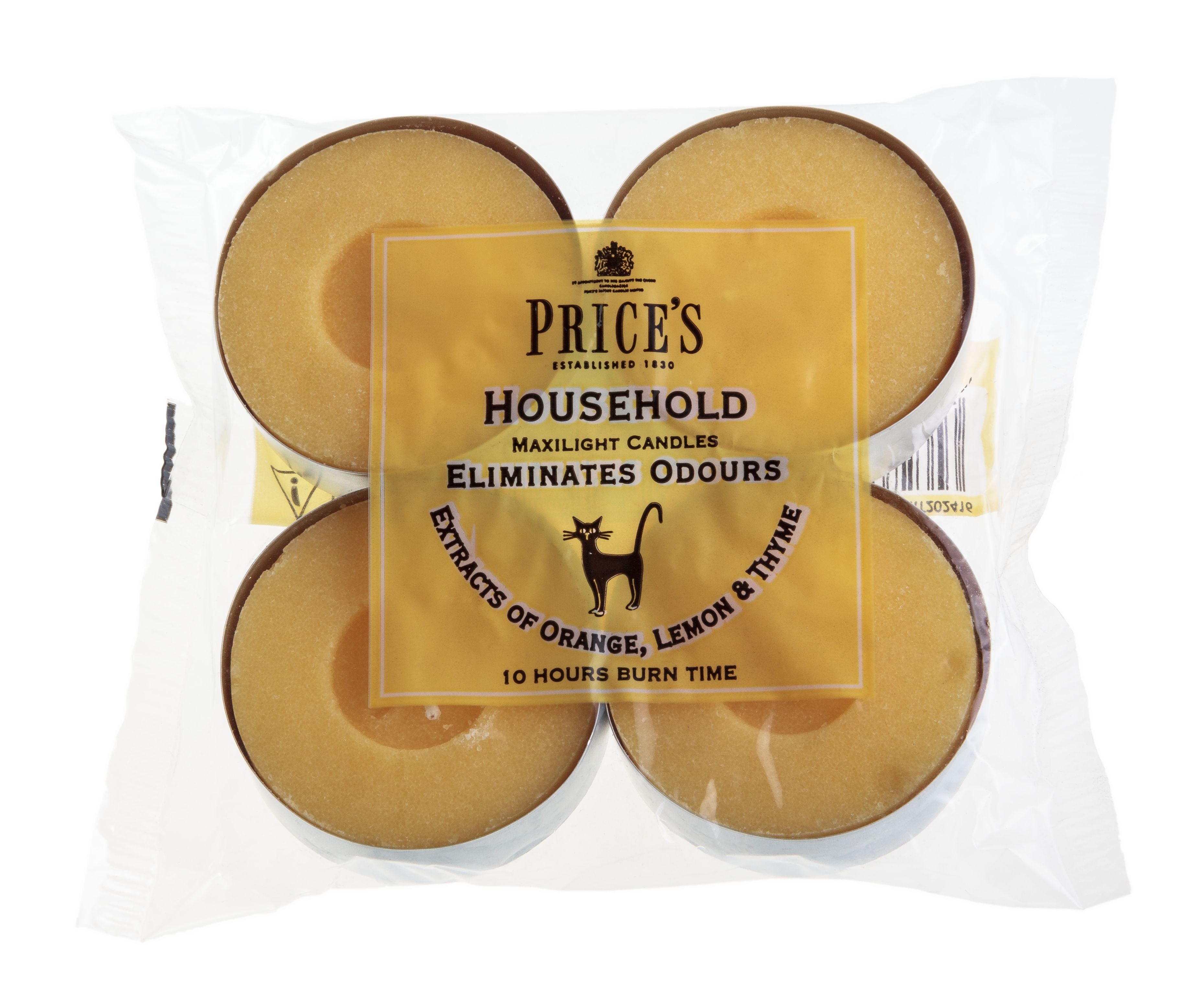 Price’s 4-Piece Scented Tealight Set – Odour Eliminating