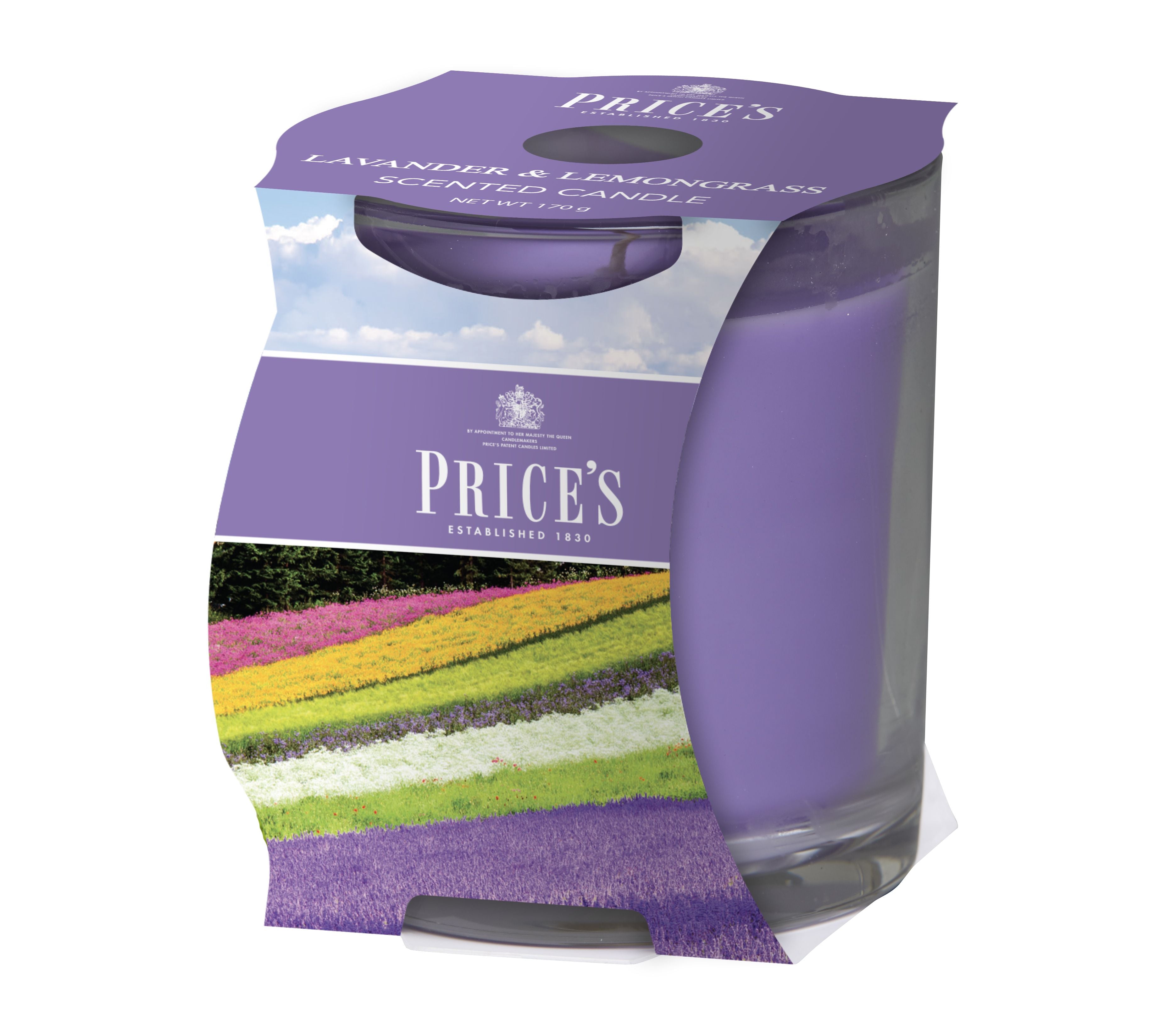 Price’s Cup Scented Candle – Elegant Glass & Rich Aroma