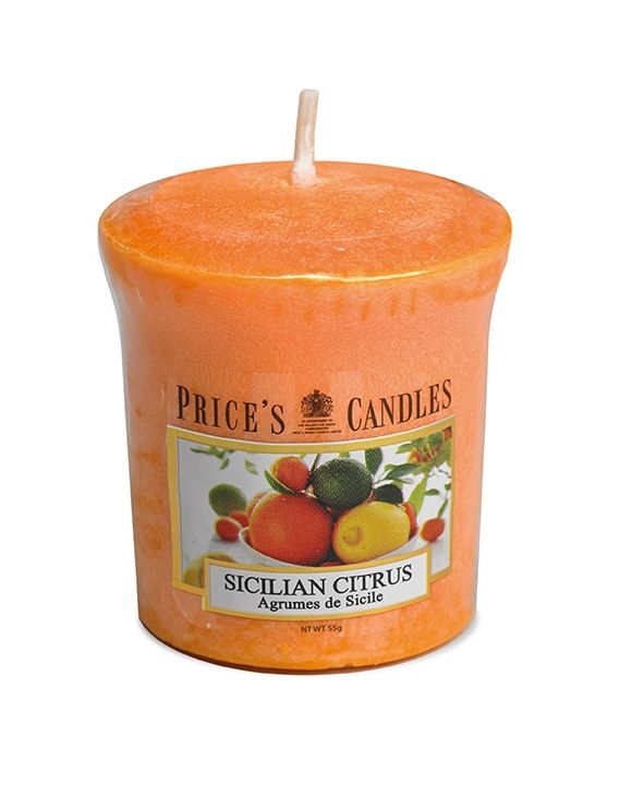 Price's Scented Votive Candle - Sicilian Citrus
