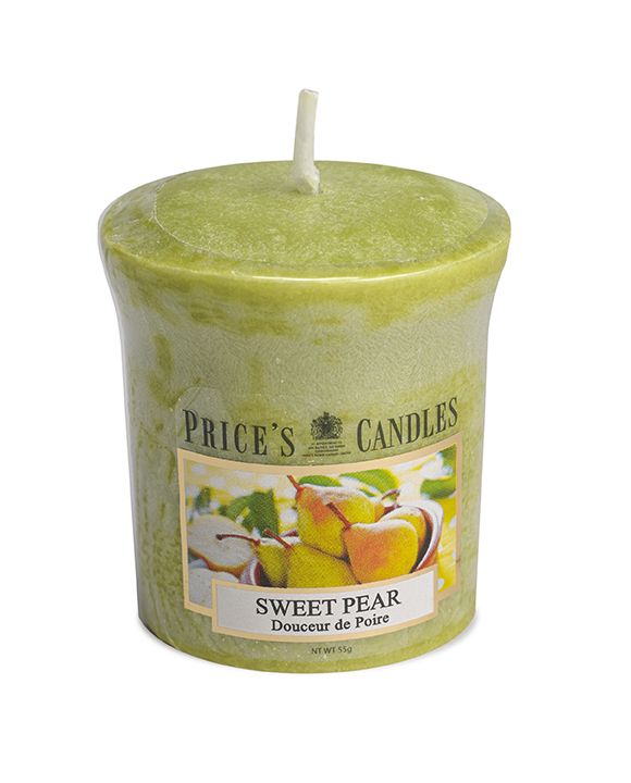 Price's Scented Votive Candle - Sweet Pear
