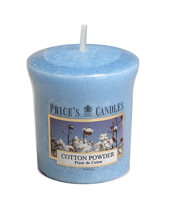 Price's Scented Votive Candle - Cotton Powder