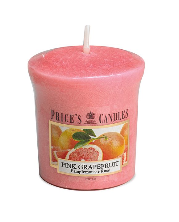 Price's Scented Votive Candle - Pink Grafruit