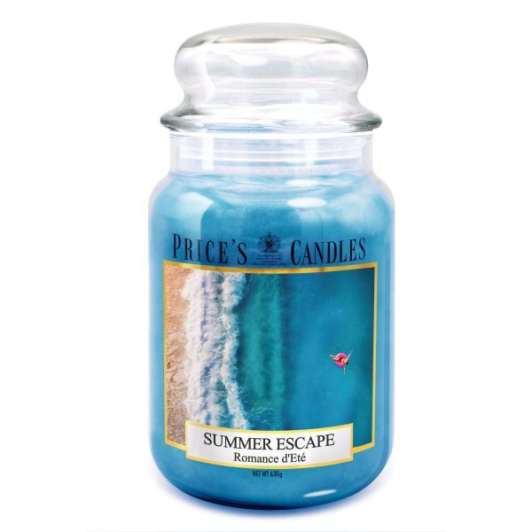 Price's Large Scented Candle in Jar with Lid – Long-Lasting