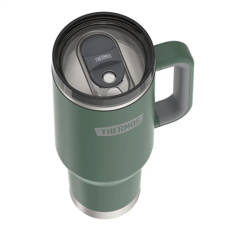 Thermos 40oz Mug – Insulated, Leak-Resistant, With Handle Thermos 40oz Mug – Insulated, Leak-Resistant, With Handle