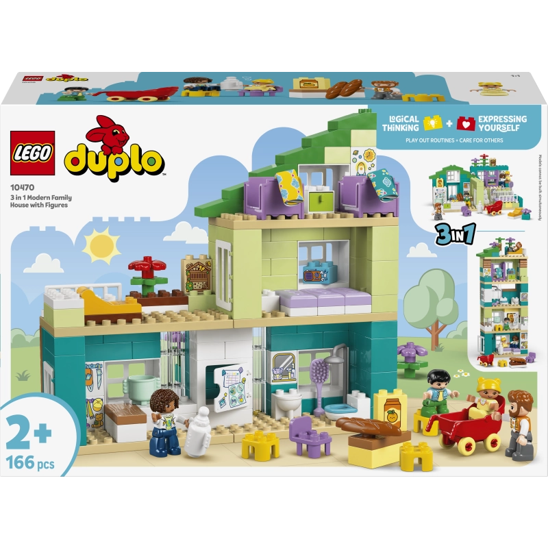 LEGO DUPLO منزل عائلي حديث 10470 – 166 قطعة