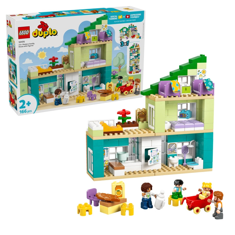 LEGO DUPLO منزل عائلي حديث 10470 – 166 قطعة