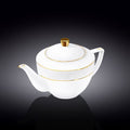 Wilmax Diamond Coffee Pot - White & Gold