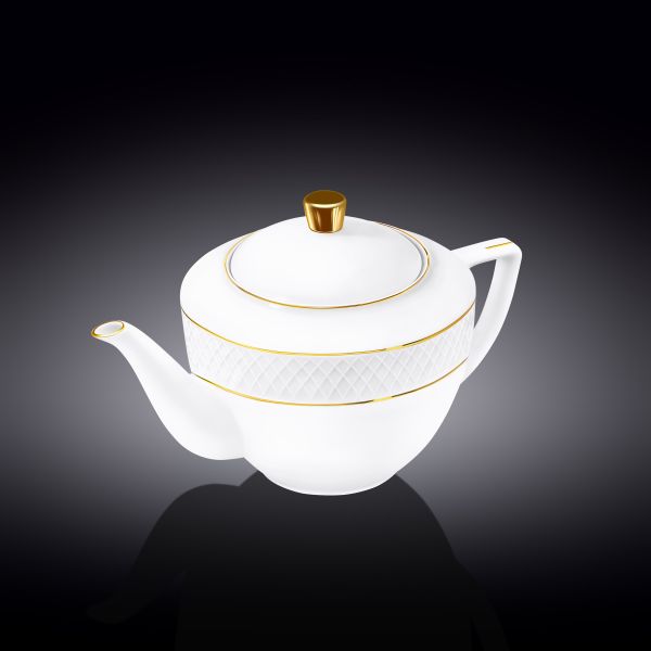 Wilmax Diamond Coffee Pot - White & Gold