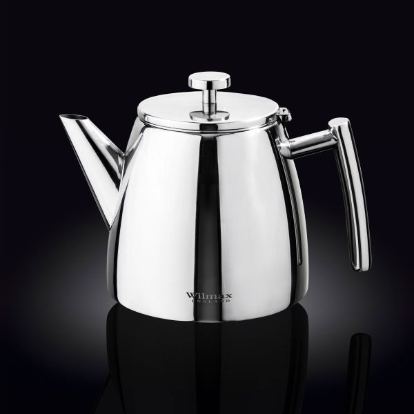 إبريق شاي ستيل بمصفاة 1200 مل من Wilmax - أنيق وعصري إبريق شاي ستيل بمصفاة 1200 مل من Wilmax - أنيق وعصري