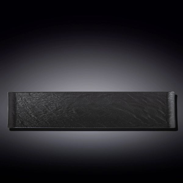 Wilmax SlateStone Rectangular Plate 46x9cm - Black