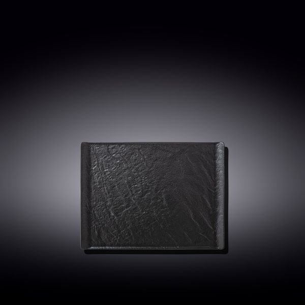 Wilmax SlateStone Rectangular Plate 19x14cm - Black