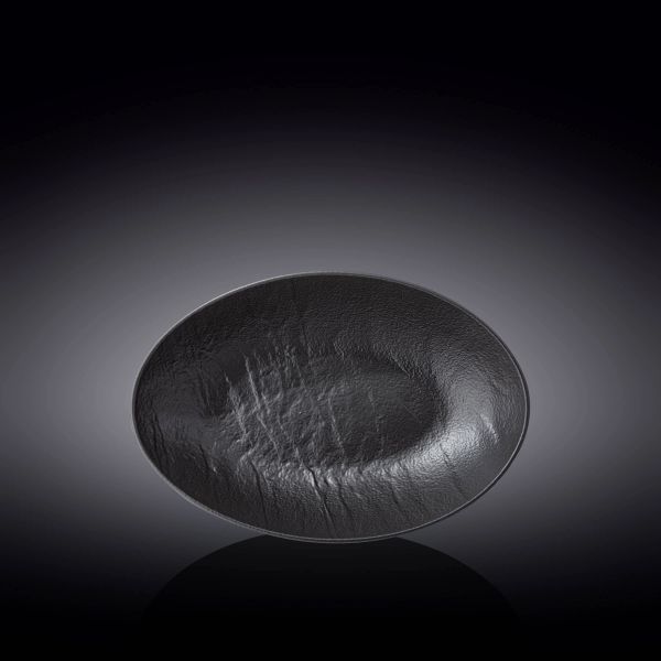 زبدية بيضوية Wilmax SlateStone 25×16 سم - أسود أنيق زبدية بيضوية Wilmax SlateStone 25×16 سم - أسود أنيق