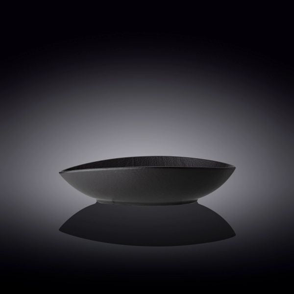 زبدية بيضوية Wilmax SlateStone 25×16 سم - أسود أنيق زبدية بيضوية Wilmax SlateStone 25×16 سم - أسود أنيق