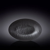 زبدية بيضوية Wilmax SlateStone 30×19 سم - أسود أنيق