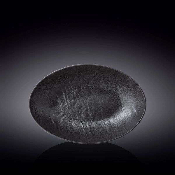 Wilmax SlateStone Oval Bowl 30×19cm - Black