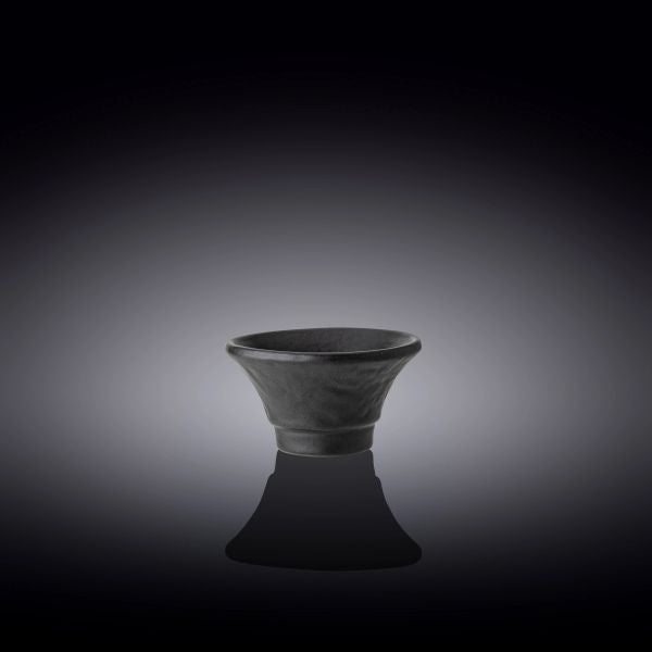طبق صلصة 7.5×4 سم من Wilmax SlateStone - أسود