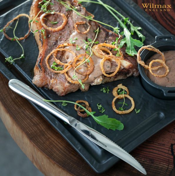 Wilmax SlateStone Rectangular Serving Plate 32×23cm - Black Wilmax SlateStone Rectangular Serving Plate 32×23cm - Black