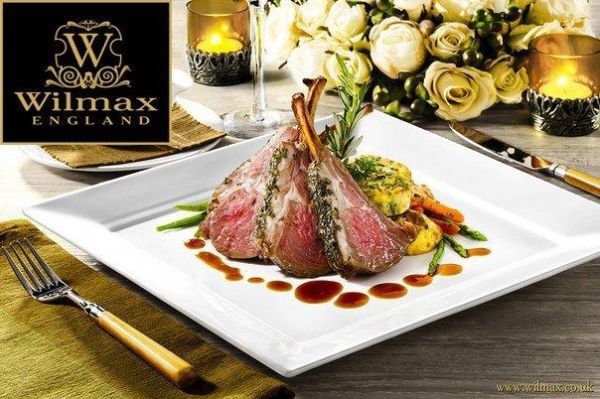 Wilmax Stella Dinner Plate 25cm - Square White